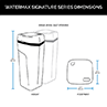 WaterMax® Softener dimensions